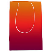 朝顔のグラデーシグラデーションョン ミディアムペーパーバッグ (正面)