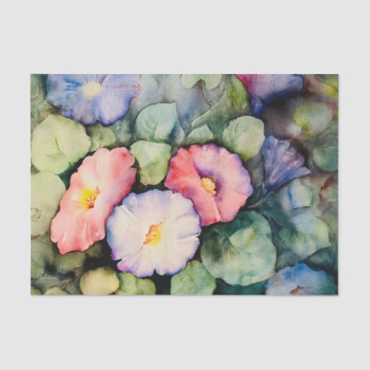 朝顔のティッシュペーパー 薄葉紙 (正面)