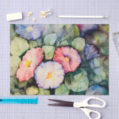 朝顔のティッシュペーパー 薄葉紙 (クラフト)