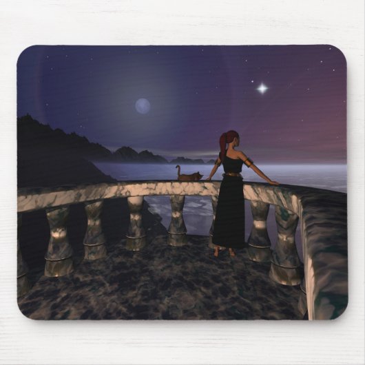 朝顔のマウスパッド マウスパッド (正面)