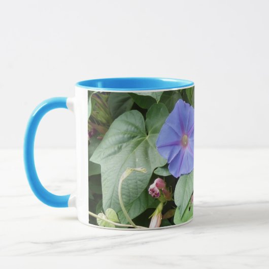 朝顔のマグ マグカップ (左)