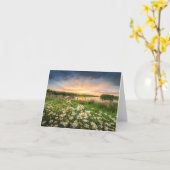 朝顔のメッセージカード カード (黄色い花)