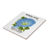 朝顔のヴィンテージの種の包み タイル (側面)