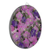 朝顔の写真ピンクと紫の花 ダーツボード (正面左)