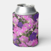 朝顔の写真ピンクと紫の花 缶クーラー (缶正面)
