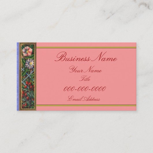 朝顔の名刺 名刺 (正面)