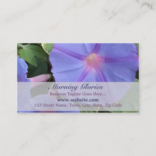 朝顔の名刺 名刺 (正面)