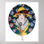 朝顔の女性 ポスター (正面)