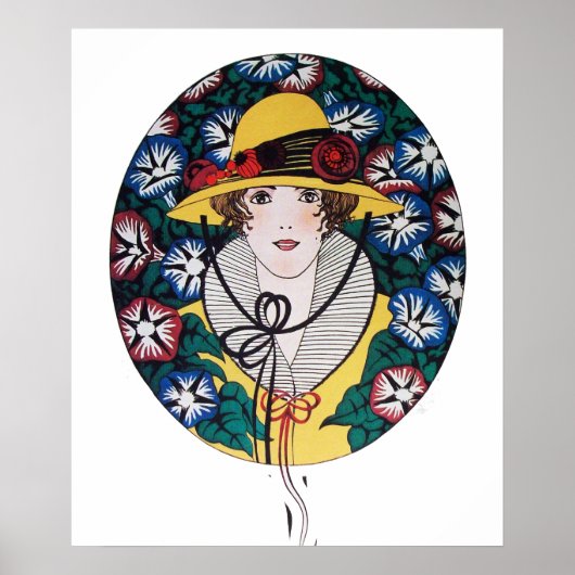 朝顔の女性 ポスター (正面)