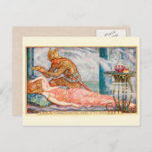 朝顔の妖精の夜明け ポストカード (正面/裏面)