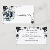 朝顔の影の妖精および宇宙猫 名刺 (正面/裏面)