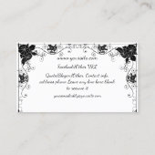 朝顔の影の妖精および宇宙猫 名刺 (裏面)