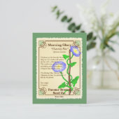 朝顔の種のパケット ポストカード (スタンド正面)