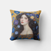 朝顔の美女 クッション (正面)