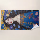 朝顔の美女 ビーチタオル (正面)