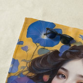 朝顔の美女 ビーチタオル (インサイチュ)