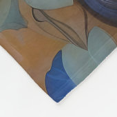 朝顔の美女 フリースブランケット (角)