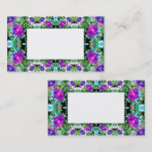 朝顔の花いっぱいの名刺 名刺 (正面/裏面)