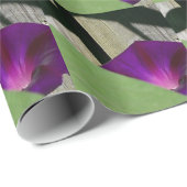 朝顔の花が付いている包装紙 ラッピングペーパー (ロールコーナー)