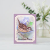 朝顔の花が咲くカロライナのウォレン ポストカード (スタンド正面)