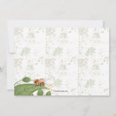 朝顔の花の母の日招待状 招待状 (裏面)