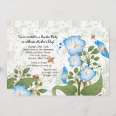 朝顔の花の母の日招待状 招待状 (正面/裏面)