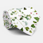 朝顔の花柄の葉のつる植物の植物のタイ ネクタイ (ロール)