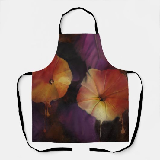 朝顔の花 エプロン (正面)