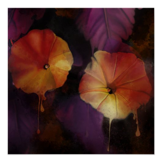 朝顔の花 ポスター (正面)