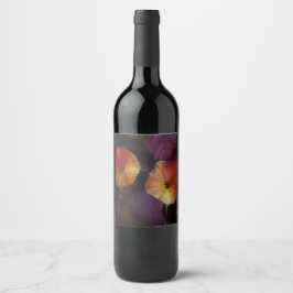 朝顔の花 ワインラベル