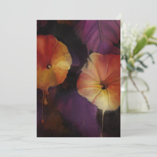 朝顔の花 招待状 (スタンド正面)