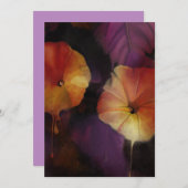 朝顔の花 招待状 (正面/裏面)