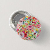 朝顔の花 缶バッジ (正面&裏面)