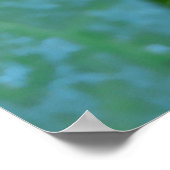 朝顔の花，雨粒のイポモア ポスター (角)