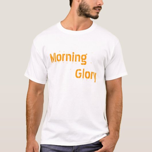 朝顔のTシャツ Tシャツ (正面)