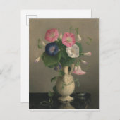 朝顔はがきの花瓶 ポストカード (正面/裏面)