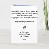 朝顔ハート カード (裏面)