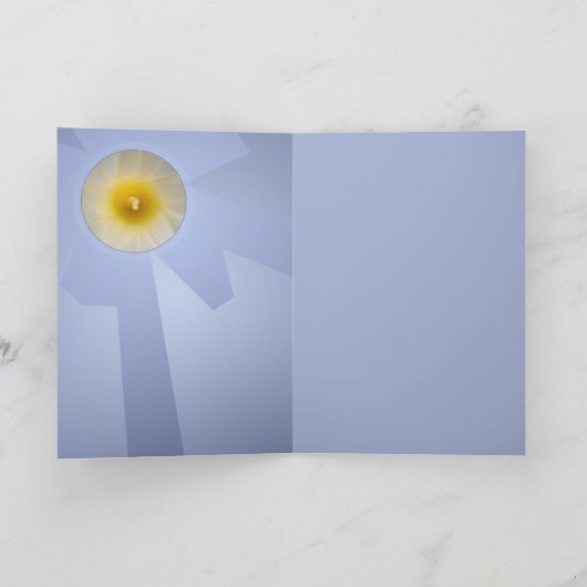 朝顔ハート カード (内部)