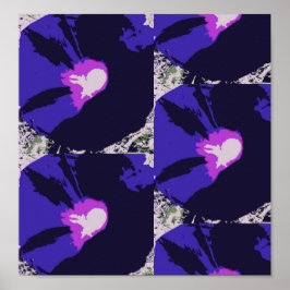 朝顔フラワーポスター ポスター