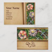 朝顔モノグラム 名刺 (正面/裏面)