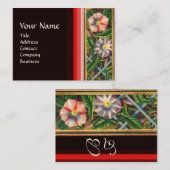 朝顔モノグラム 名刺 (正面/裏面)