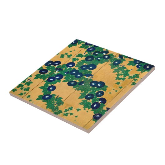 朝顔|の19世紀初頭 タイル (側面)