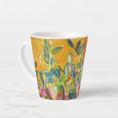 朝顔 カフェラテマグ (左アングル)