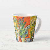 朝顔 カフェラテマグ (右アングル)