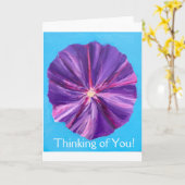 朝顔 カード (黄色い花)