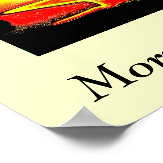 朝顔 ポスター (角)