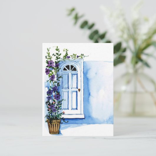 朝顔 ポストカード (スタンド正面)