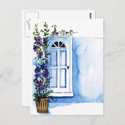 朝顔 ポストカード (正面/裏面)