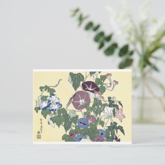 朝顔 ポストカード (スタンド正面)