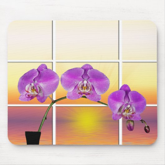 朝顔 マウスパッド (正面)